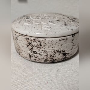 Native American Horse Hair Pottery Trinket Box Handmade Bear Southwest Arizona